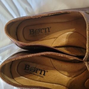 Ad Color Brown Born | Shoes | Born Mens Dark Brown Tobacco Color Leather Slipon ...